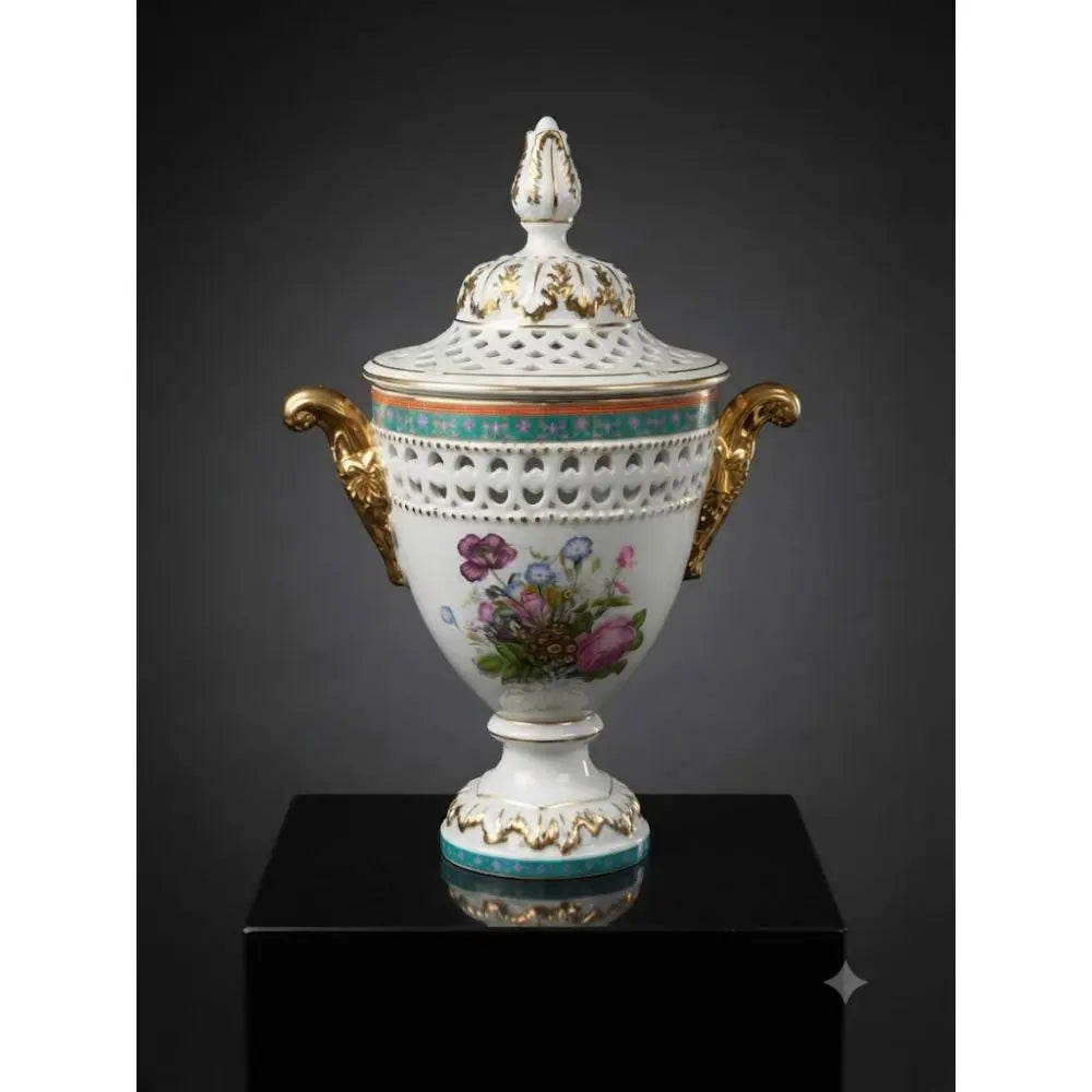 Prestigious Italian Porcelain Pottery, 16 inches tall and 10 inches wide